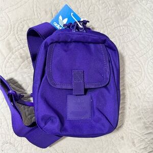 Adidas Vibrant Purple Mini Sling Utility Bag